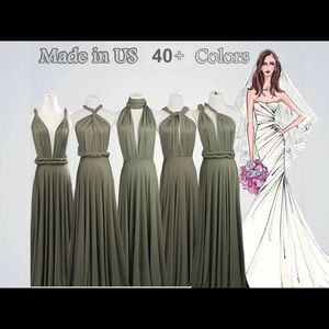 Olive Green Infinity Dress